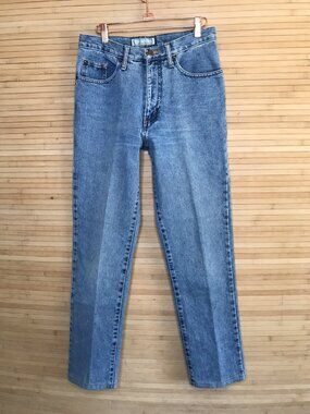 Vintage 80's Guess Jeans Women's High Waisted Size 29x29 Triangle Logo